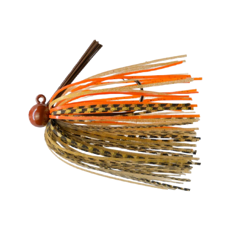 Chubby Football Jig 3/8oz. Gold Red